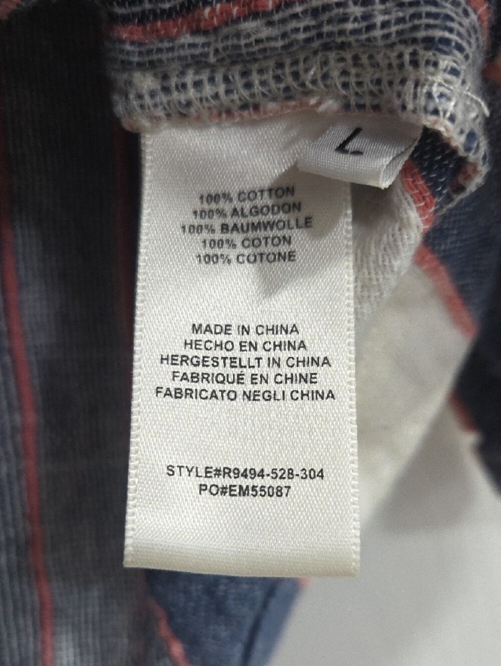 Anthropologie Blue, White & Red Striped Button-Front Top - Cloth & Stone - Picture 3 of 16